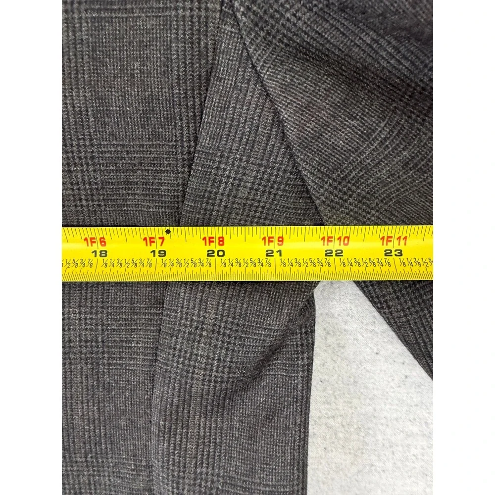 Brooks Brothers Mens 2 Piece Suit 40R 33x30.5 Grey Glen Plaid Pure Wool USA Made
